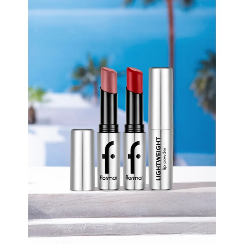flormar Lightweight Lip Powder Lipstick dlouhotrvající rtěnka s matným efektem odstín 002 New Day 3 g