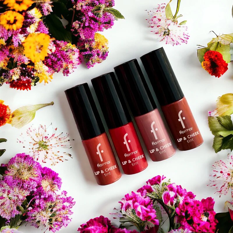 flormar Lip & Cheek Tint tekutá tvářenka na rty a tváře odstín 001 Scarlet Ruby 6.7 ml