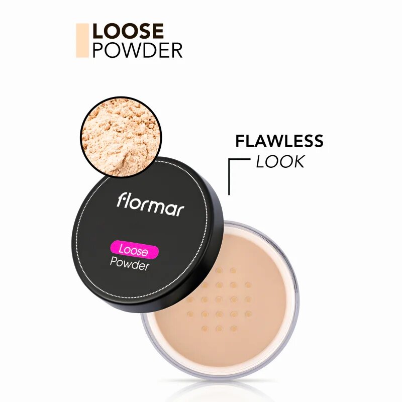 flormar Loose Powder sypký pudr odstín 003 Medium Sand 18 g
