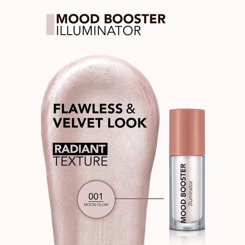 flormar Mood Booster Illuminator krémový rozjasňovač s aplikátorem odstín 001 Moon Glow 4 ml