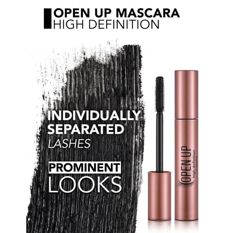 flormar Open Up HD Mascara vyživující řasenka pro objem a oddělení řas 12 ml
