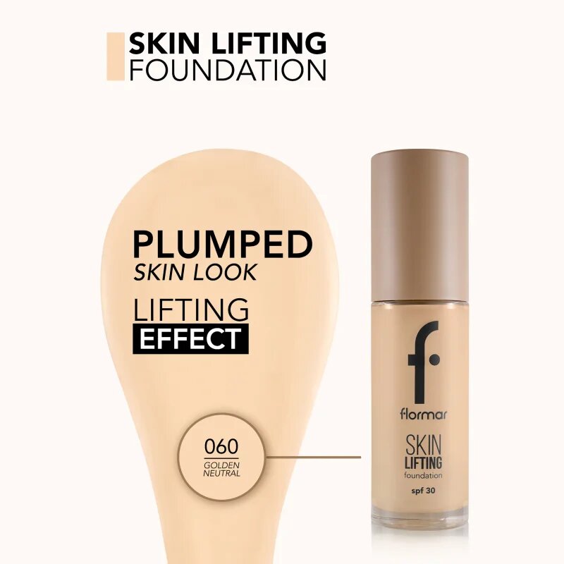 flormar Skin Lifting Foundation hydratační make-up SPF 30 odstín 060 Golden Neutral 30 ml