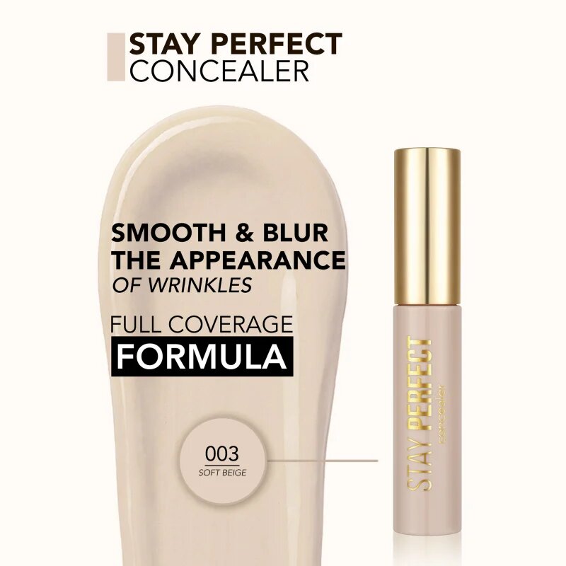 flormar Stay Perfect Concealer tekutý korektor odstín 003 Soft Beige 125 ml
