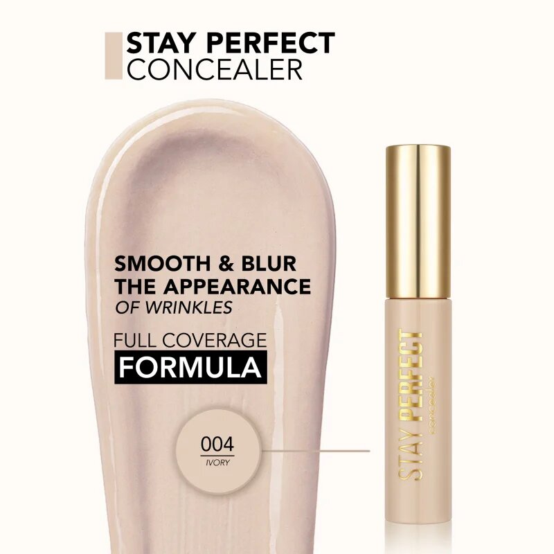 flormar Stay Perfect Concealer tekutý korektor odstín 004 Ivory 12.5 ml