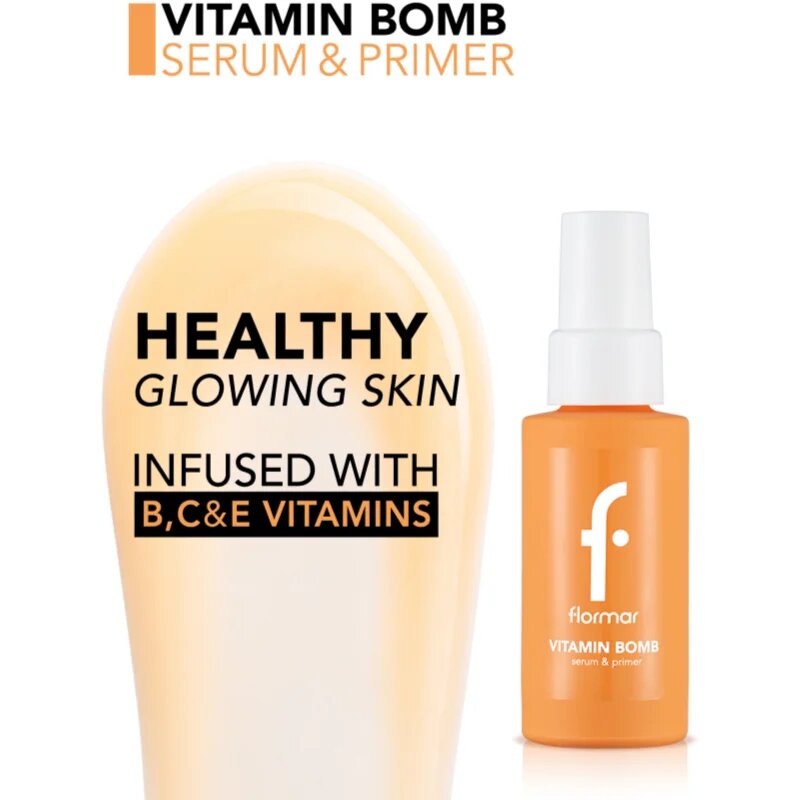 flormar Vitamin Bomb Serum&Primer rozjasňující sérum s vitamíny B C E 30 ml