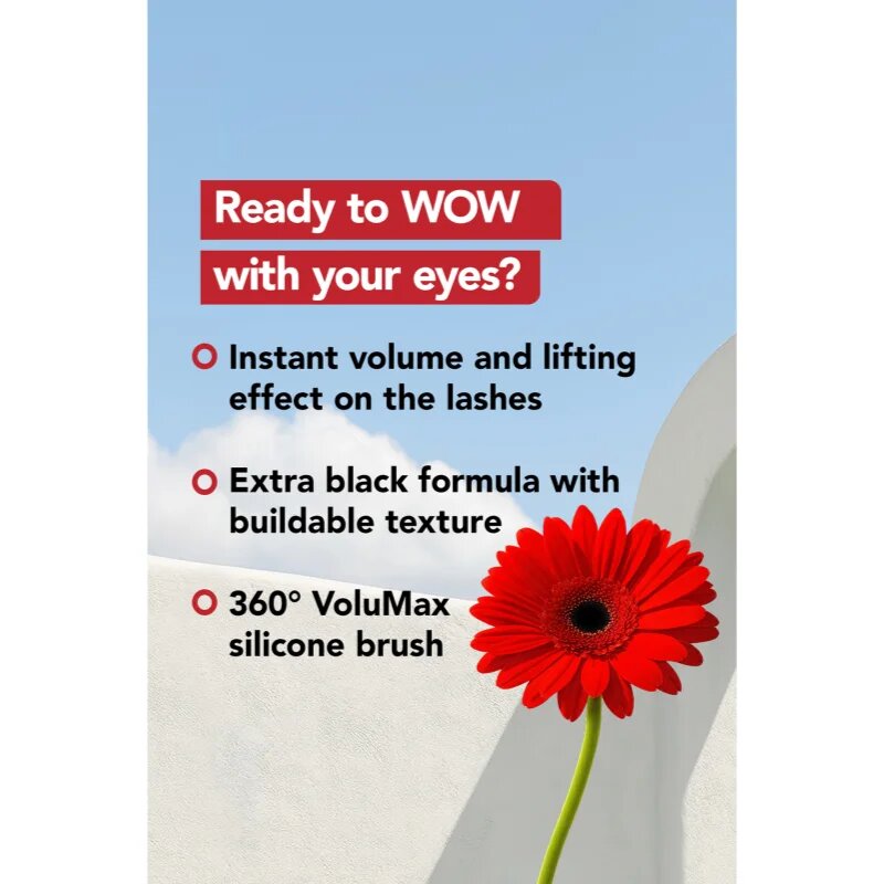flormar Volume Up Mascara řasenka pro extra objem odstín Black 12 ml