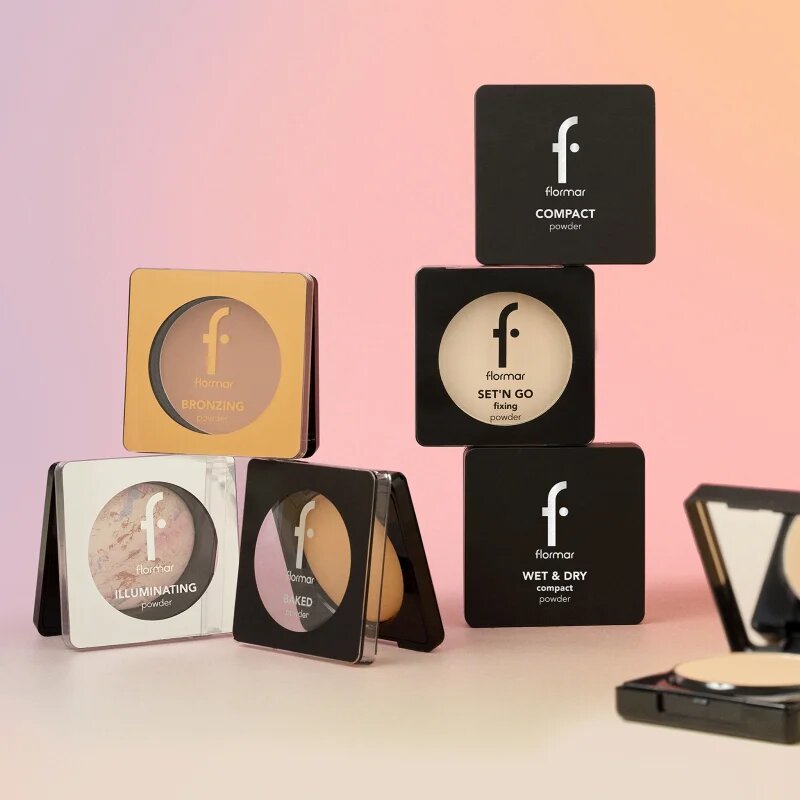 flormar Wet & Dry Compact Powder sjednocující kompaktní pudr odstín 005 Medium Caramel 10 g