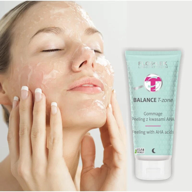 FlosLek Laboratorium Balance T-Zone Gommage peeling pro smíšenou pleť 125 g