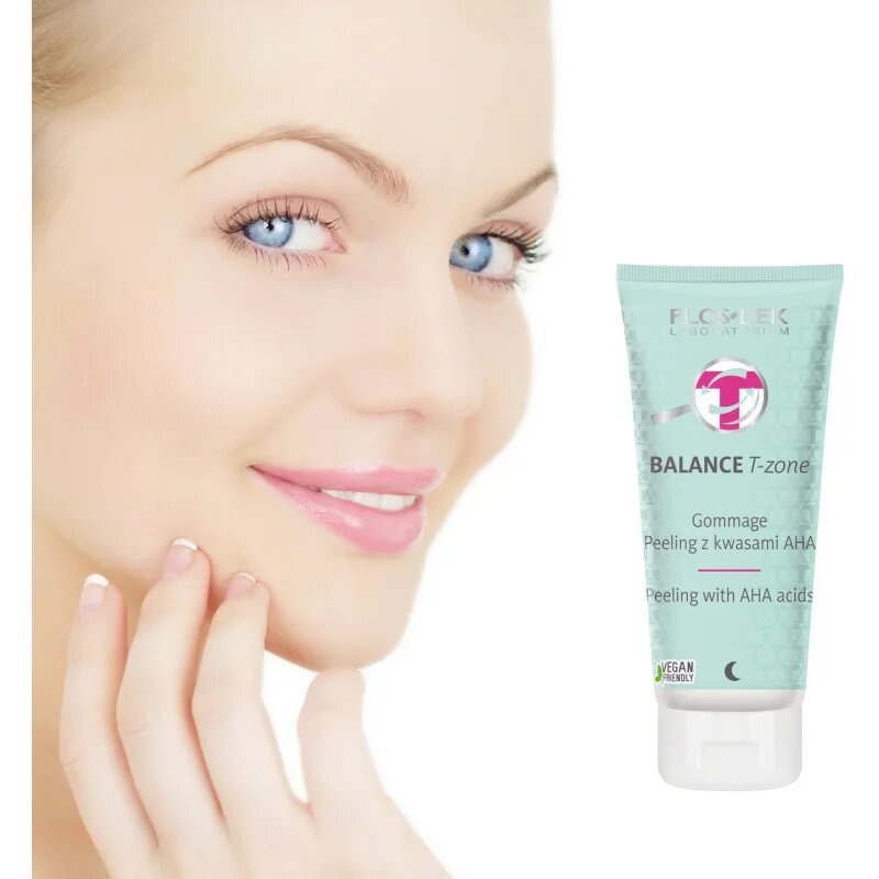 FlosLek Laboratorium Balance T-Zone Gommage peeling pro smíšenou pleť 125 g