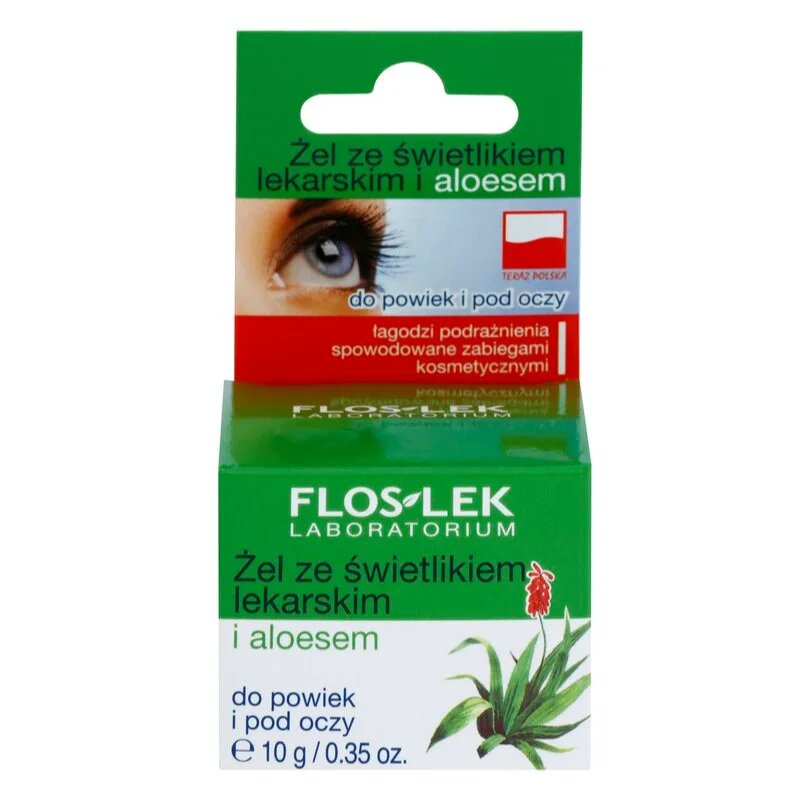 FlosLek Laboratorium Eye Care gel na oční okolí se světlíkem a aloe vera 10 g