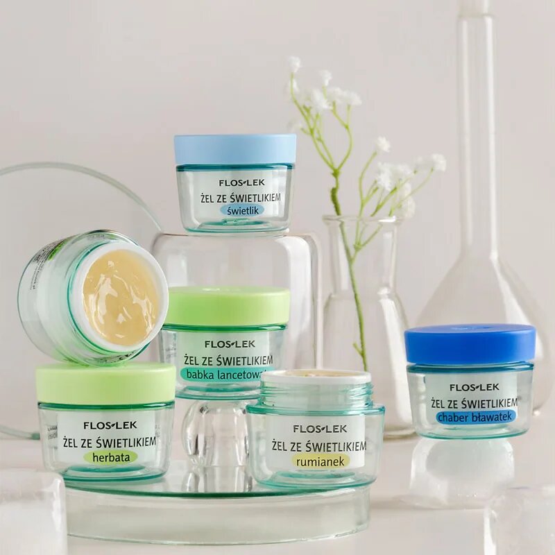 FlosLek Laboratorium Eye Care gel na oční okolí se světlíkem a chrpou 10 g