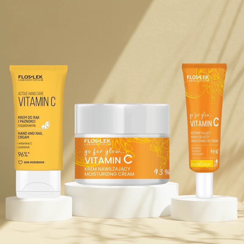 FlosLek Laboratorium Go For Glow Vitamin C dárková sada s revitalizačním účinkem