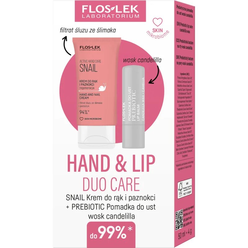 FlosLek Laboratorium Hand & Lip Snail dárková sada
