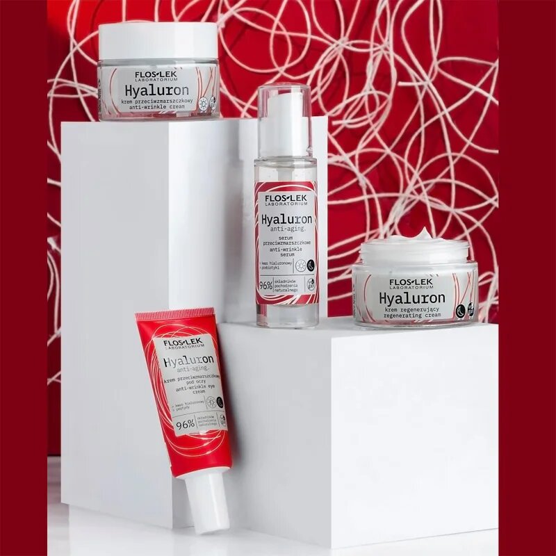 FlosLek Laboratorium Hyaluron protivráskový oční krém 30 ml
