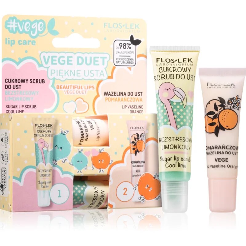 FlosLek Laboratorium Set Vege Duet sada na rty 2 ks