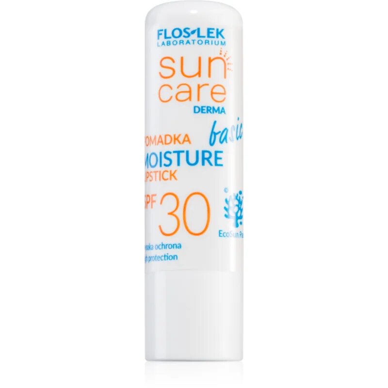 FlosLek Laboratorium Sun Care Derma Basic ochranný balzám na rty SPF 30 3.8 g