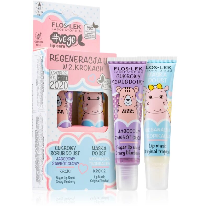 FlosLek Laboratorium Vege Lip Care dárková sada pro suché rty