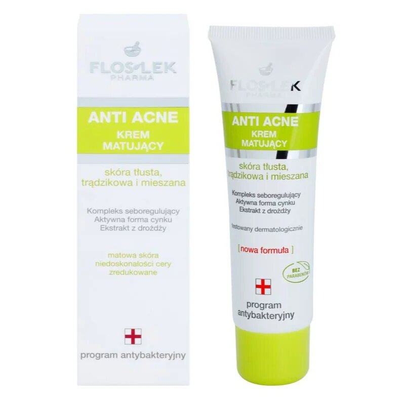 FlosLek Pharma Anti Acne matující krém pro mastnou a smíšenou pleť 50 ml