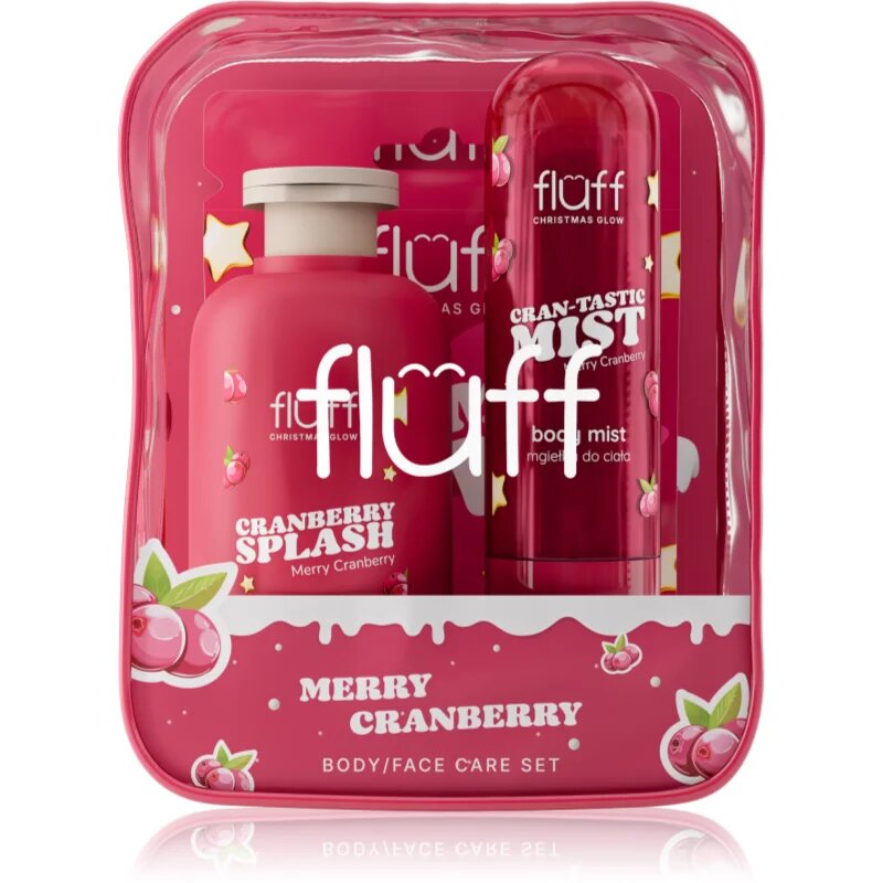 Fluff Christmas Glow Merry Cranberry vánoční dárková sada