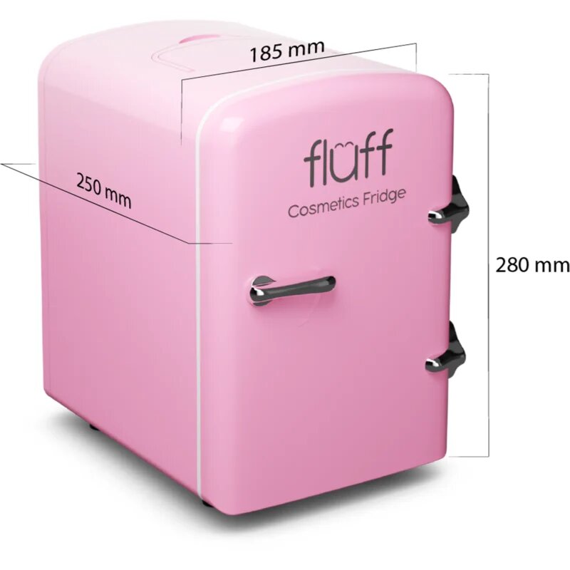Fluff Cosmetics Fridge Pink mini lednička na kosmetiku 185x250x280 mm 1 ks