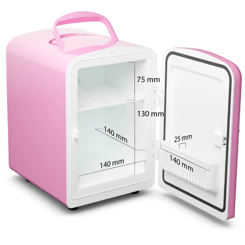 Fluff Cosmetics Fridge Pink mini lednička na kosmetiku 185x250x280 mm 1 ks