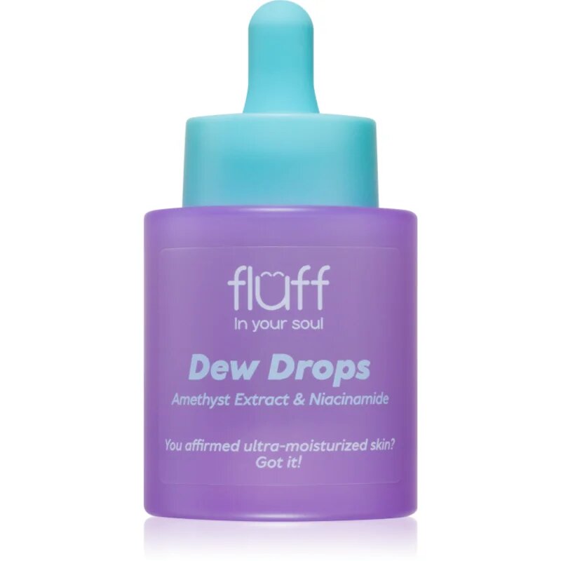 Fluff Dew Drops hydratační sérum s niacinamidem Amethyst Extract 30 ml