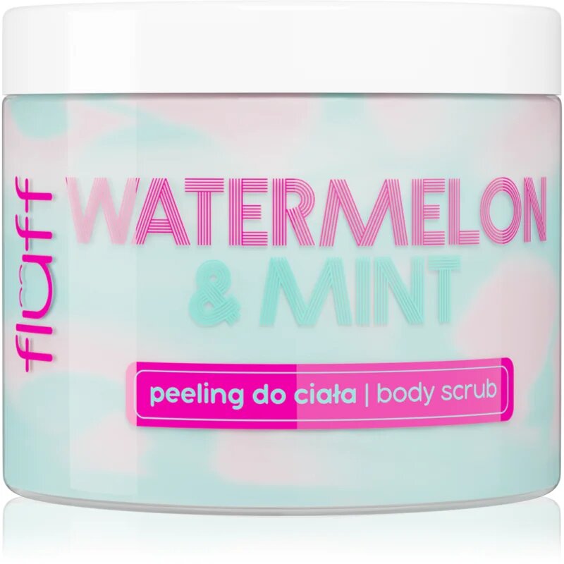 Fluff Watermelon & Mint tělový peeling 160 ml