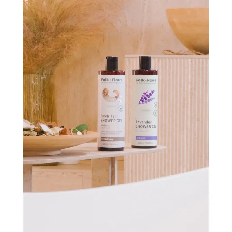 Folk & Flora Lavender relaxační sprchový gel 400 ml