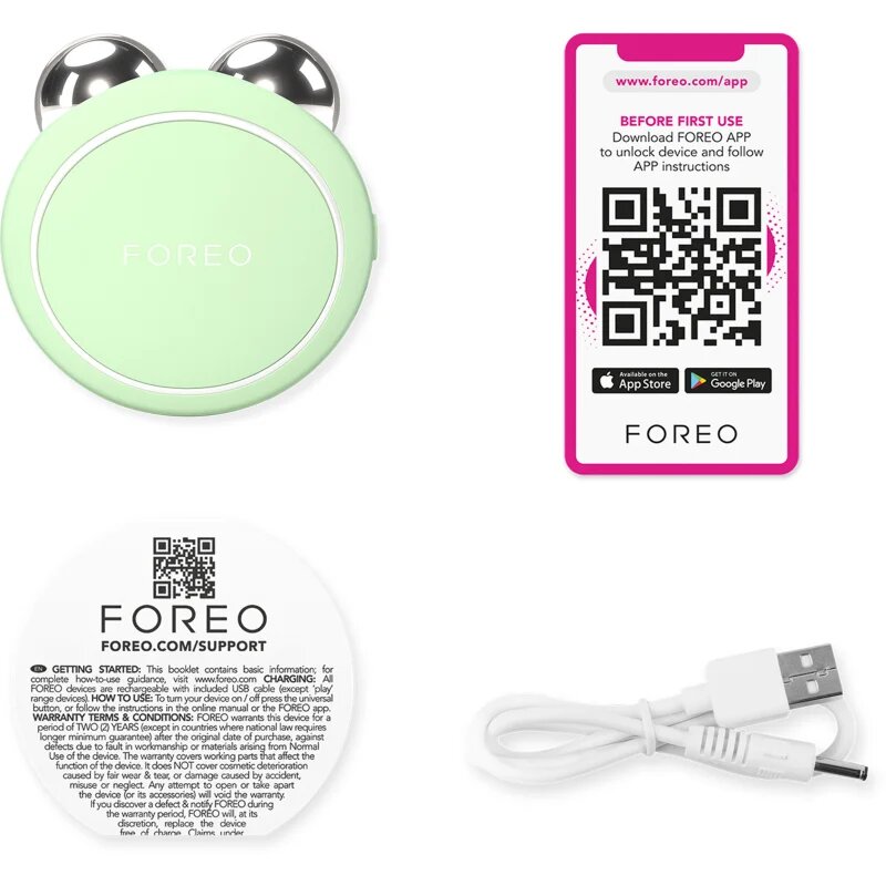 FOREO BEAR™ 2 go mikroproudový tonizační přístroj na obličej Pistachio 1 ks