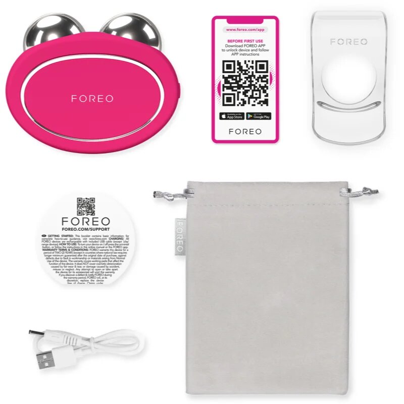 FOREO BEAR™ 2 mikroproudový tonizační přístroj na obličej Fuchsia 1 ks