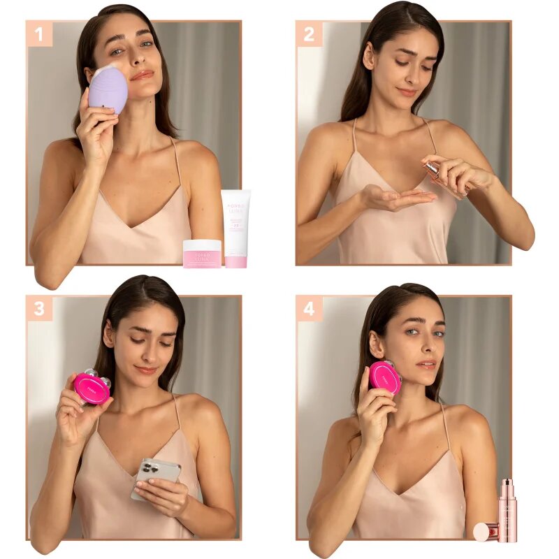 FOREO BEAR™ 2 mikroproudový tonizační přístroj na obličej Fuchsia 1 ks