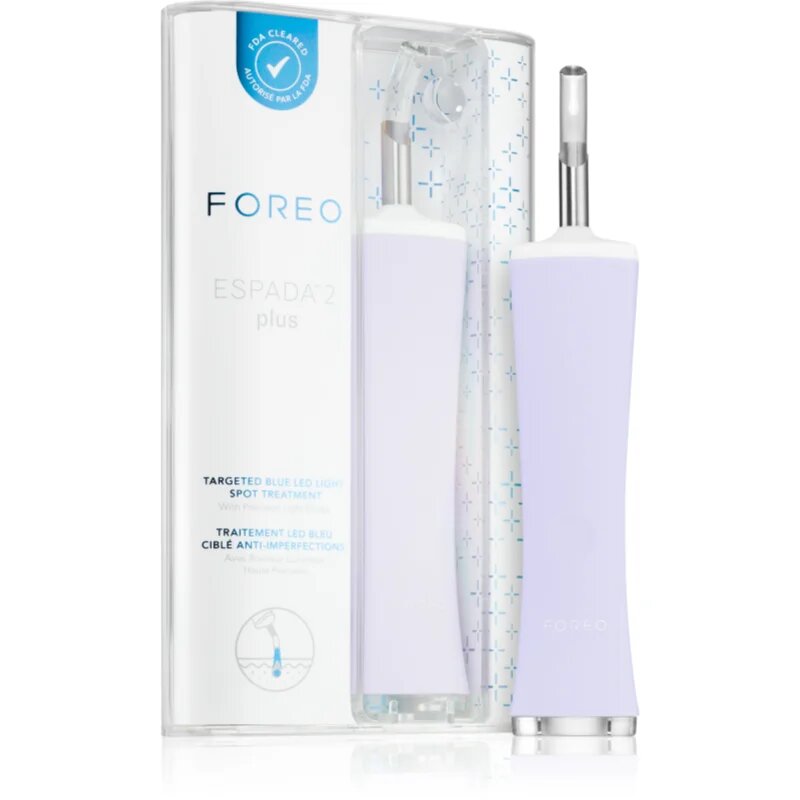 FOREO ESPADA™ 2 Plus pero s modrým světlem pro zmírnění projevů akné Lavender 1 ks