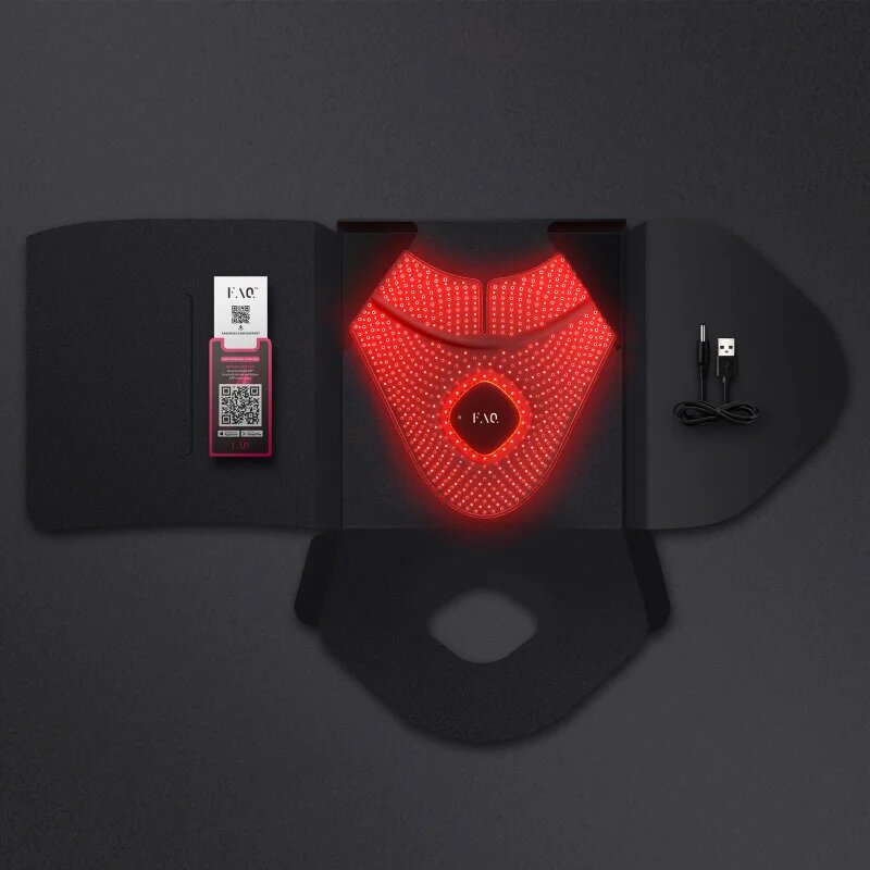 FOREO FAQ™ 211 LED maska na krk a dekolt proti stárnutí pokožky 1 ks