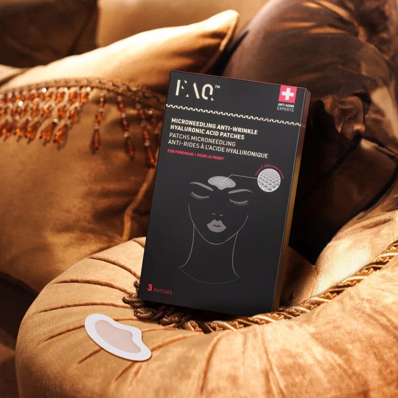 FOREO FAQ™ Microneedling Anti-Wrinkle náplasti na čelo proti vráskám s kyselinou hyaluronovou 3 ks