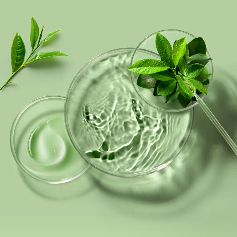 FOREO Farm to Face Sheet Mask Green Tea plátýnková maska se zklidňujícím účinkem pro smíšenou pleť 3x20 g