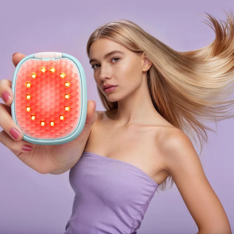 FOREO FLIP™ LED Detangling Hairbrush kartáč na vlasy s LED podsvícením Arctic Blue 1 ks
