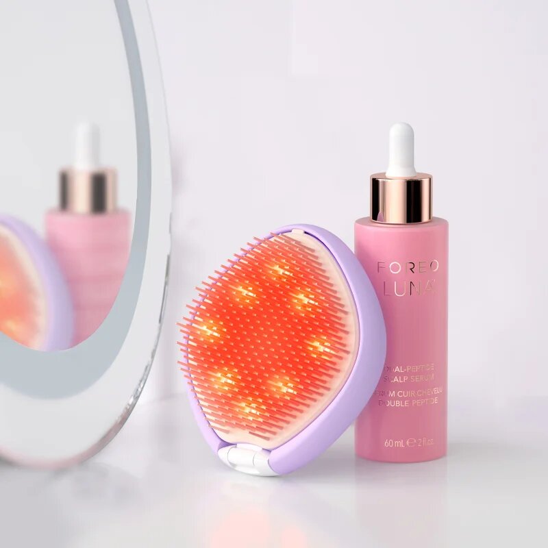 FOREO FLIP™ Play Advanced 3-in-1 hřeben na vlasy s LED podsvícením I Lilac You 1 ks
