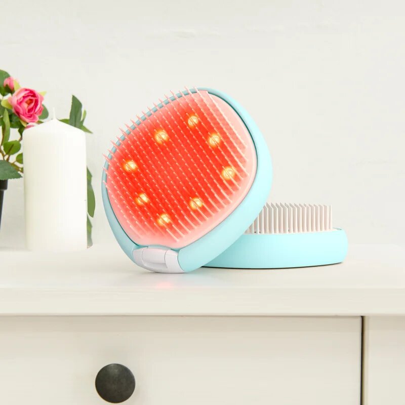 FOREO FLIP™ Play Advanced 3-in-1 hřeben na vlasy s LED podsvícením Ice Ice Baby 1 ks