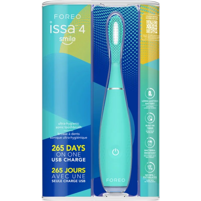 FOREO ISSA™ 4 Smile elektrický zubní kartáček od 5 let Summer Sky 1 ks