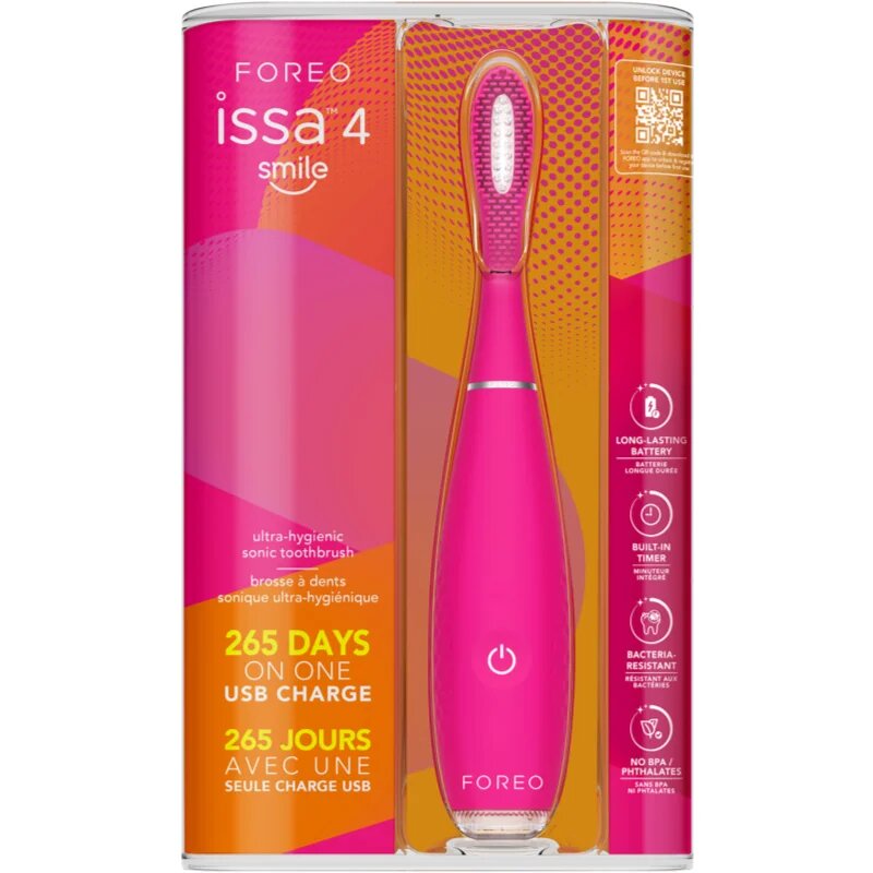 FOREO ISSA™ 4 Smile elektrický zubní kartáček od 5 let Wild Strawberry 1 ks