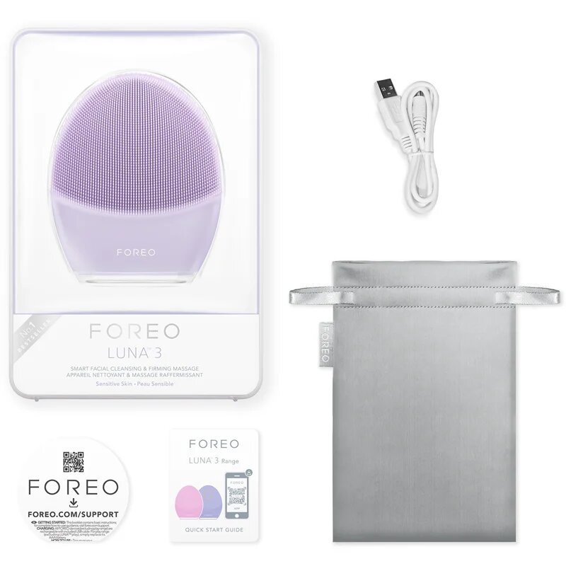 FOREO LUNA™ 3 čisticí sonický přístroj s protivráskovým účinkem citlivá pleť 1 ks