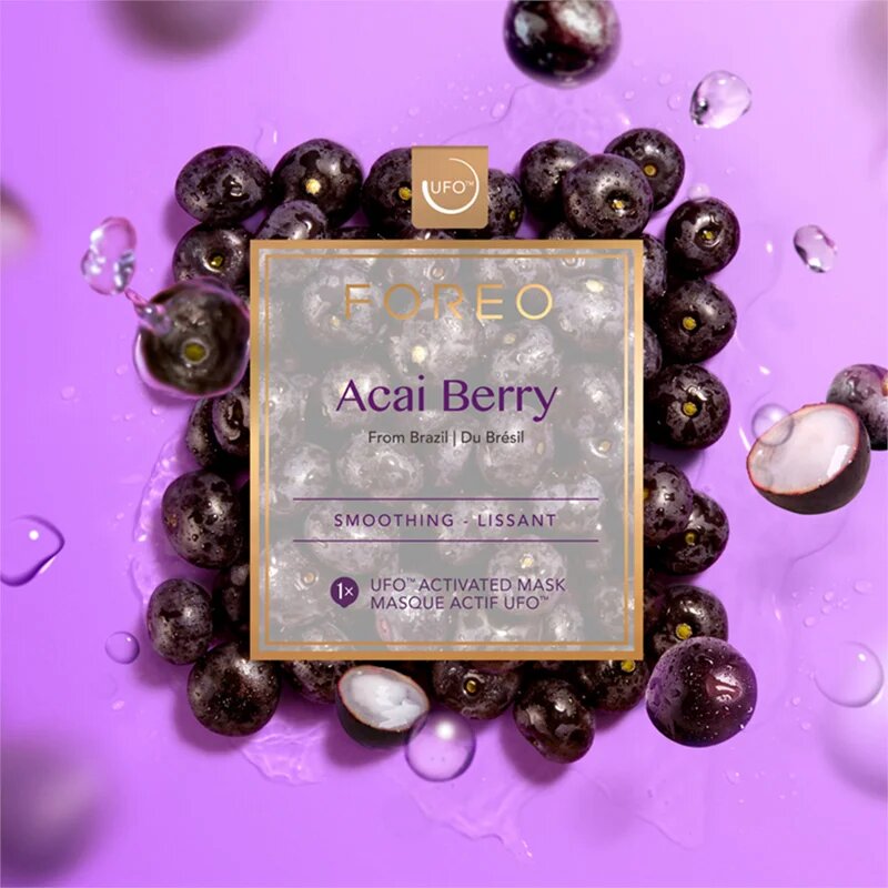 FOREO UFO™ Acai Berry vyhlazující maska 6 x 6 g