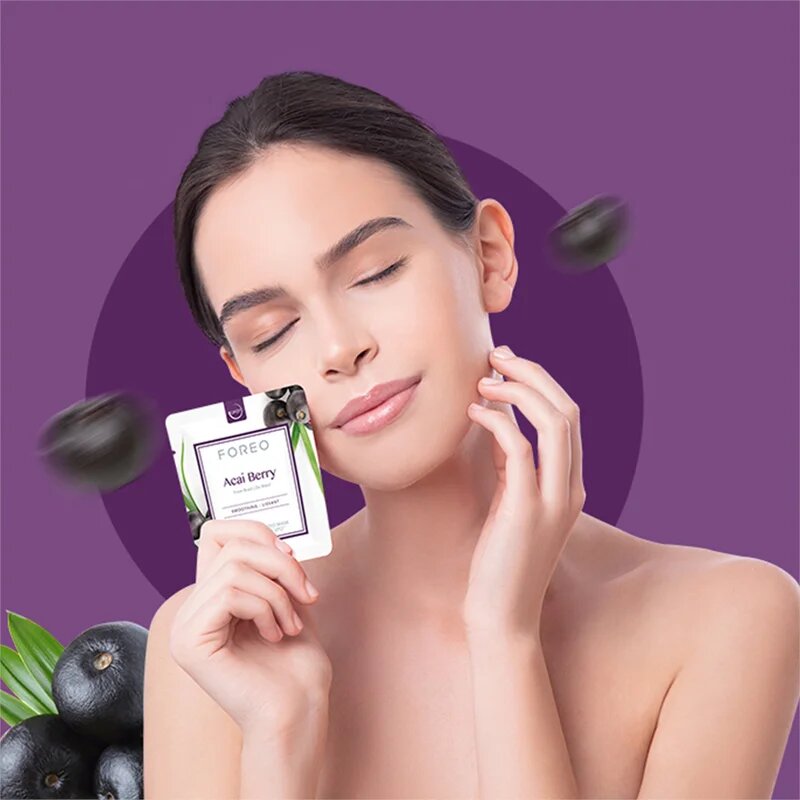 FOREO UFO™ Acai Berry vyhlazující maska 6 x 6 g