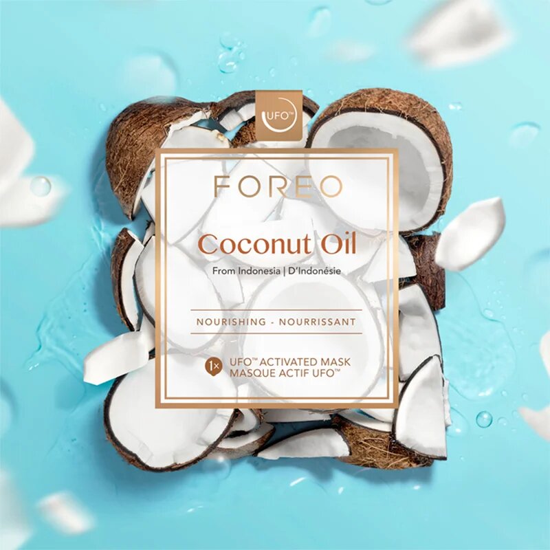FOREO UFO™ Coconut Oil hloubkově vyživující maska 6x6 g