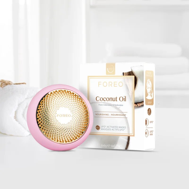 FOREO UFO™ Coconut Oil hloubkově vyživující maska 6x6 g