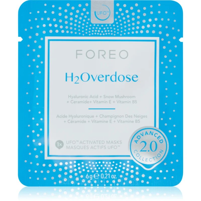 FOREO UFO™ H2Overdose hydratační pleťová maska 6 ks