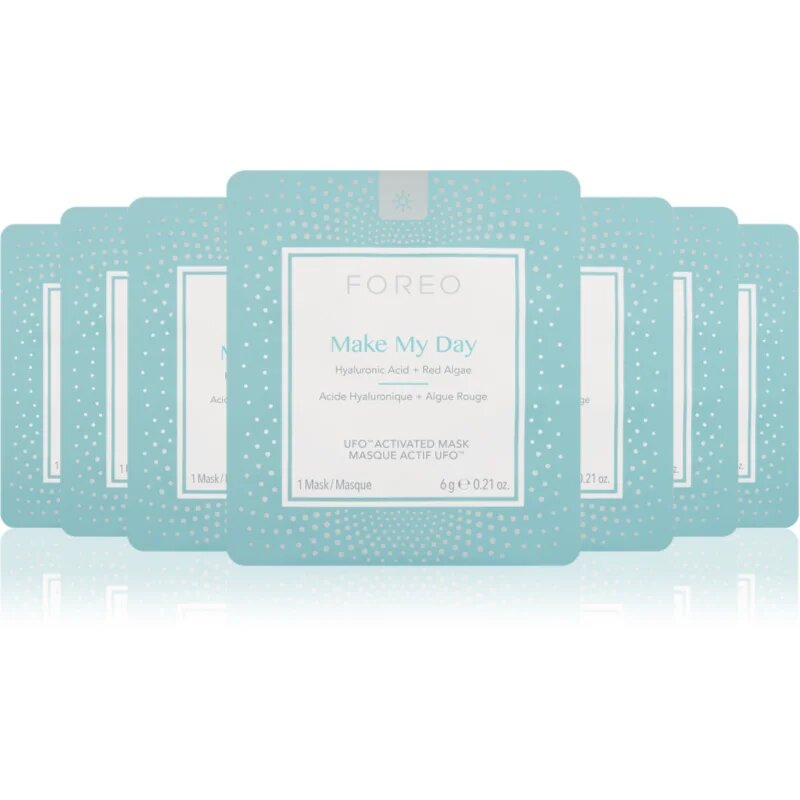 FOREO UFO™ Make My Day ochranná pleťová maska s hydratačním účinkem 7 x 6 g