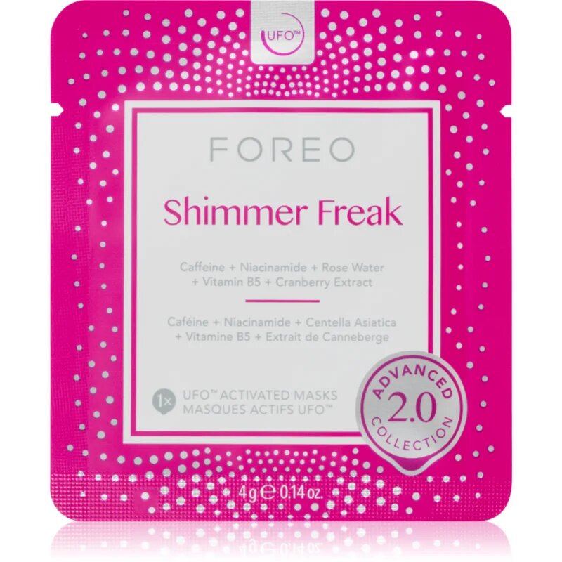 FOREO UFO™ Shimmer Freak rozjasňující maska proti kruhům pod očima 6 ks