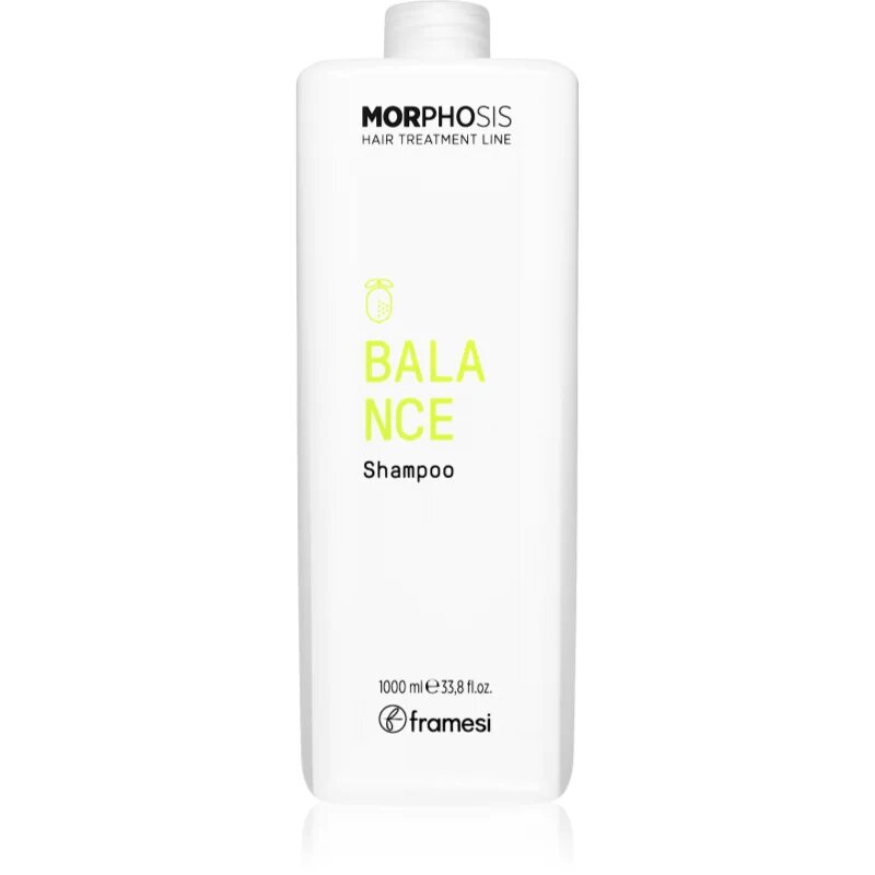 Framesi Morphosis Balance čisticí šampon pro mastné vlasy a vlasovou pokožku 1000 ml