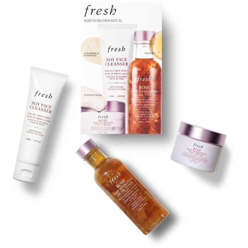 fresh Rose Hydration Ritual sada pro péči o pleť